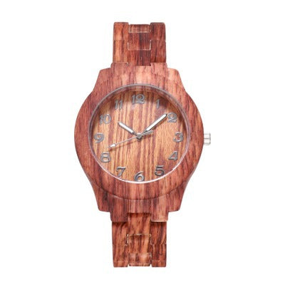 Bamboo Pattern Fashion Numbers Creative Men's And Women's Watches